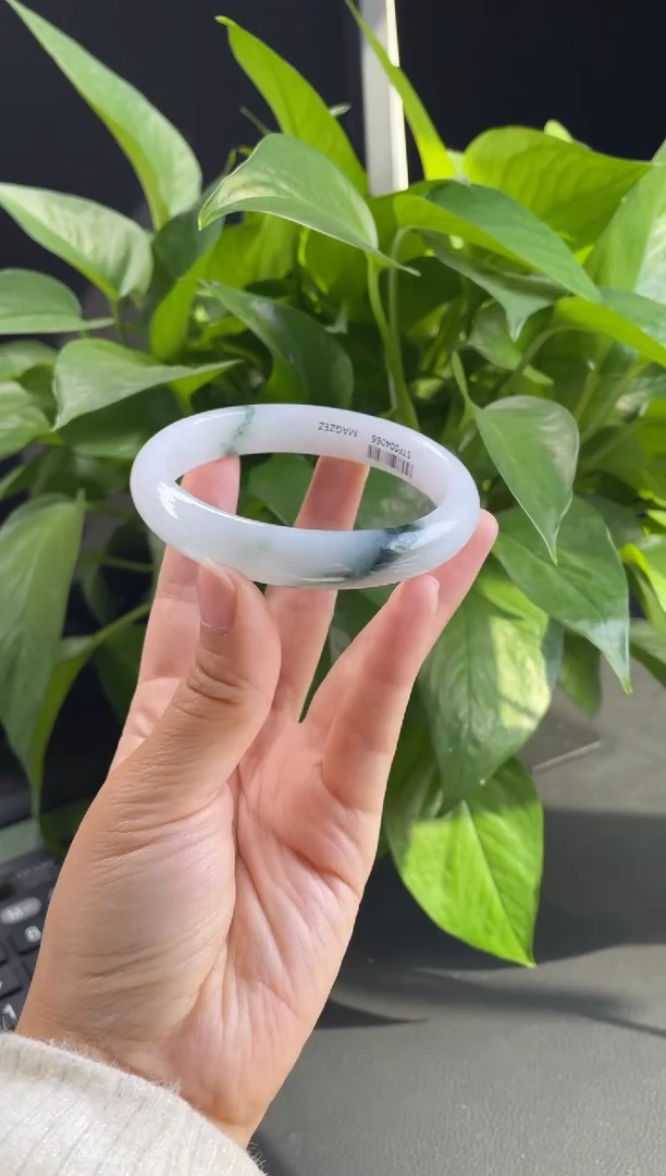 未镶嵌多多严选12#定制翡翠天然A货翡翠手镯60-62圈口