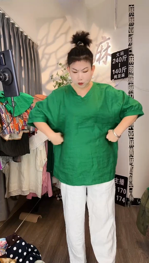 亚麻汉麻苎麻大码女装。