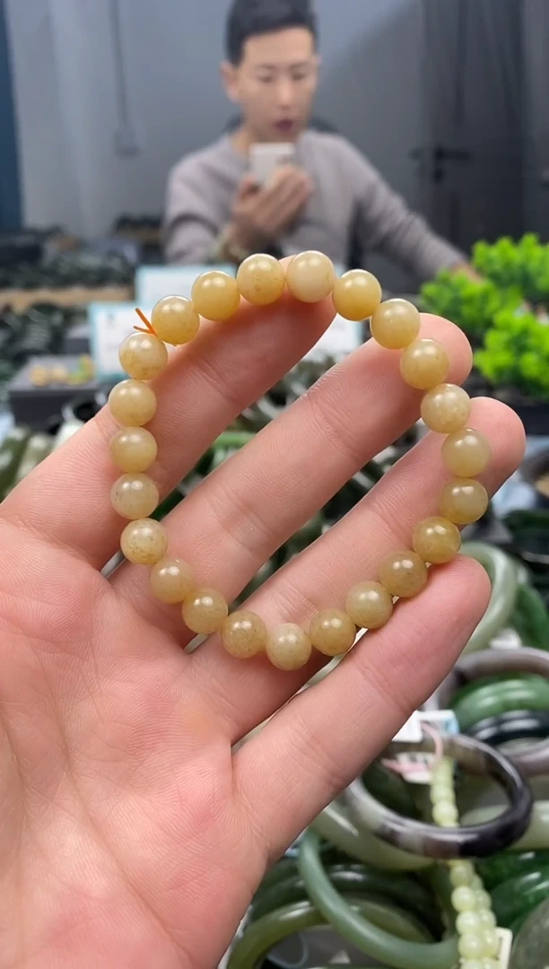 未镶嵌手镯和田玉8mm