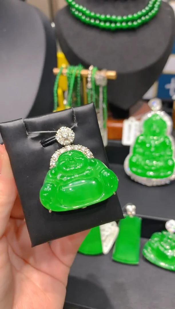 颈饰银S925镶嵌翡翠35一季