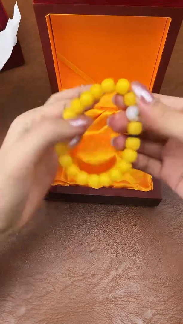 万家文玩阁黄玉菩提链接@@L052