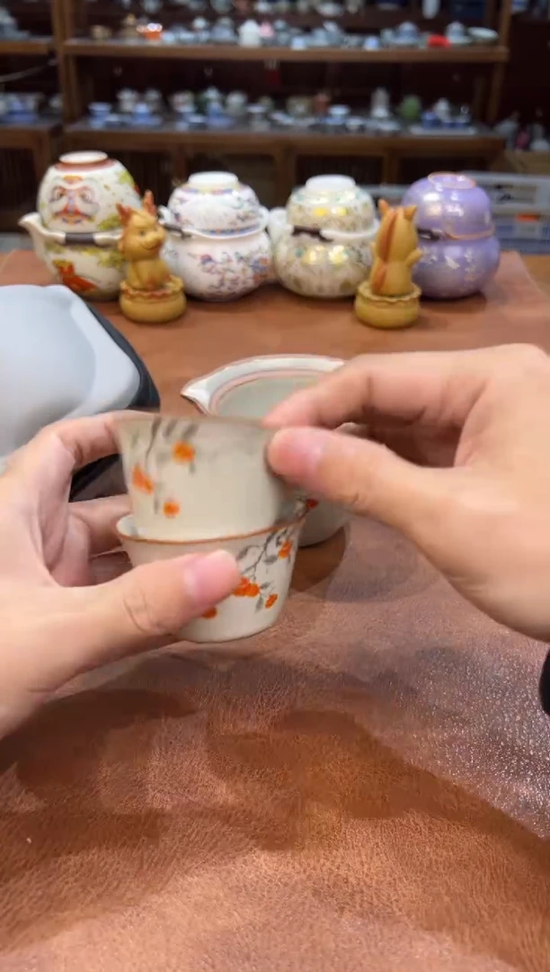 真的很便宜会开片的旅行茶具