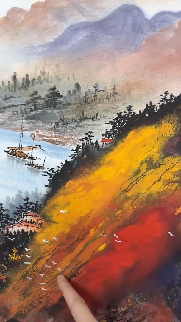 【闪购商品】国画孙桂国老师绘画作品，带合影证书24-19