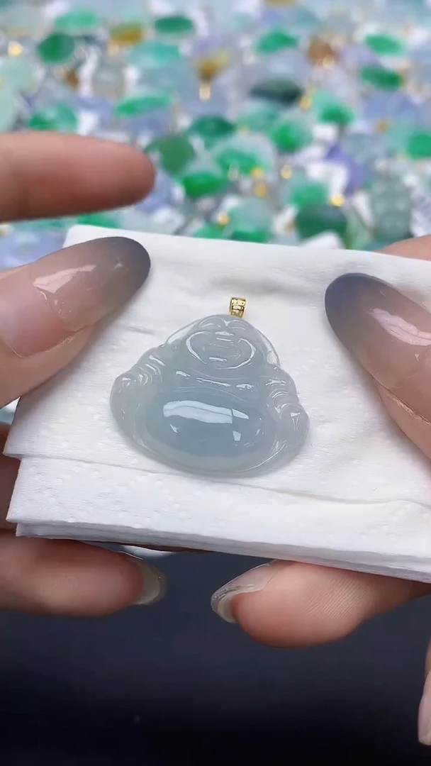 翡翠未镶嵌颈饰天然缅甸a货翡翠