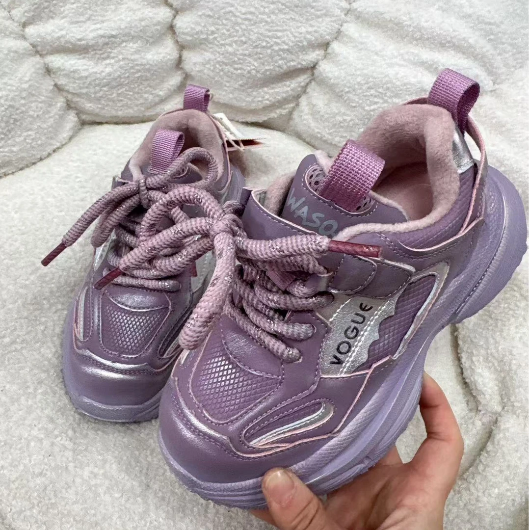 MQ55017儿童时尚百搭舒适擦色高端老爹鞋