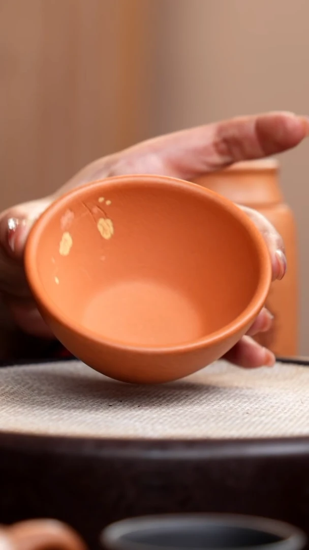 【闪购商品】紫砂茶壶琥珀金砂大碗杯梅花