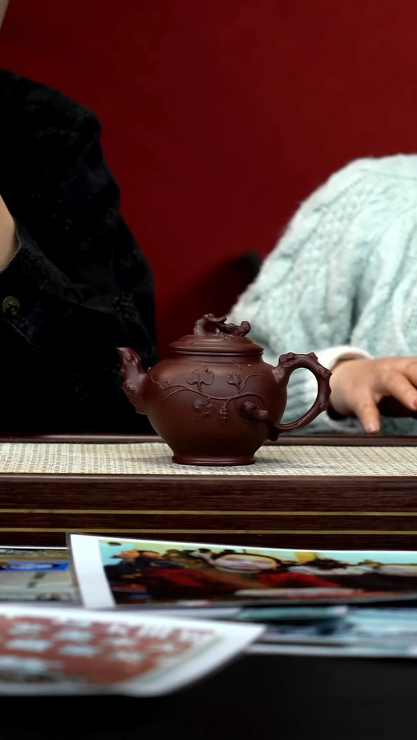 茶壶紫砂86 吴顺华 紫泥 报春套组 350cc