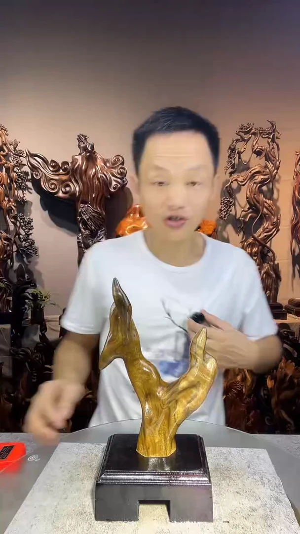 金丝楠天*了小叶桢楠随行摆件55