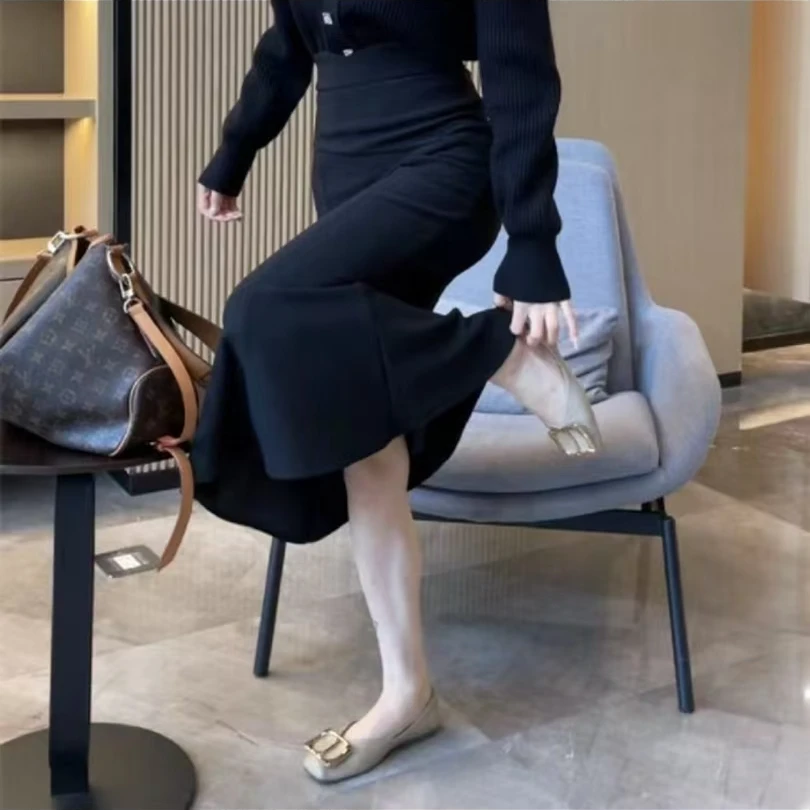 复古显瘦半身裙-6242（Q088）