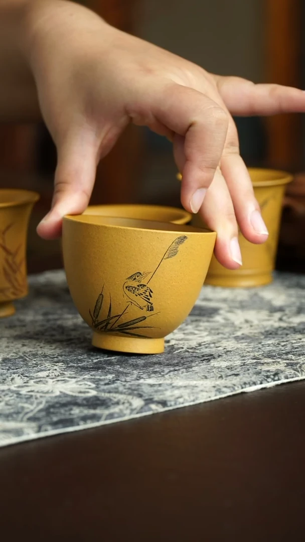 茶杯紫砂17号宜兴紫砂原矿作品