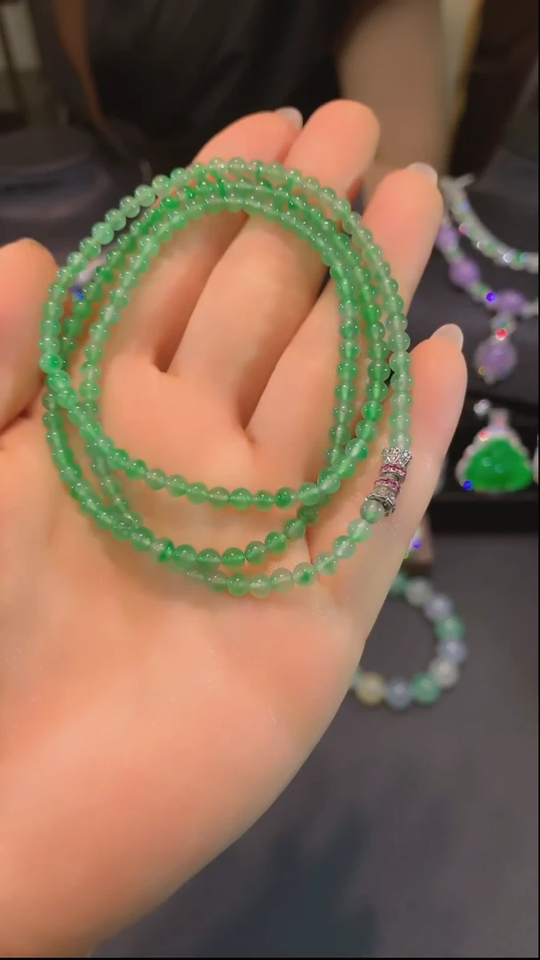 未镶嵌手链翡翠手串