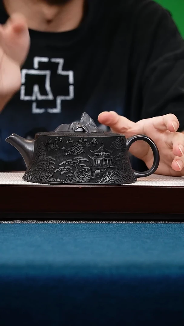 茶壶紫砂石黄柱础太湖石滴钮
