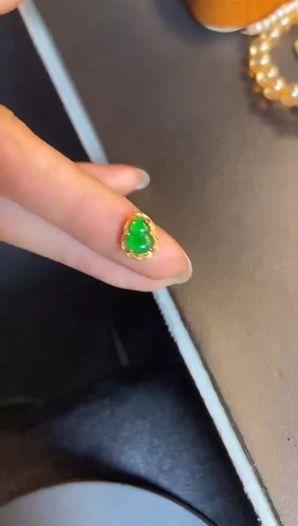 吊坠(不含链)银S925镶嵌翡翠1