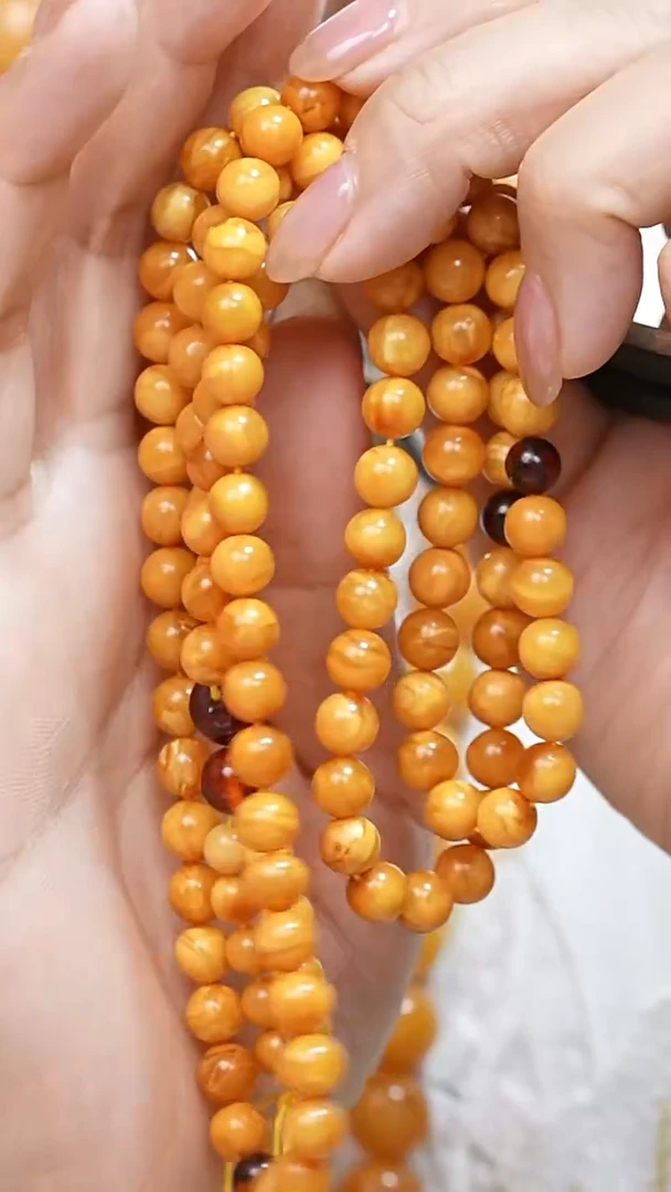 蜜蜡颈饰未镶嵌2457天然蜜蜡珠宝奇石全部保真