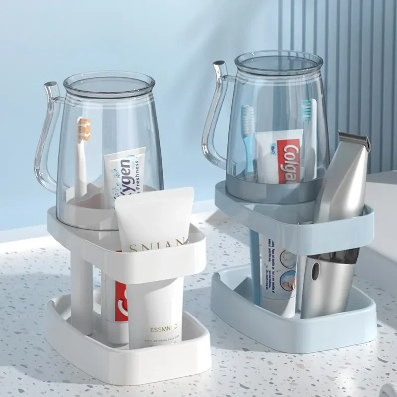 学生宿舍洗漱杯家用简约住校牙刷杯洗漱用品置物架