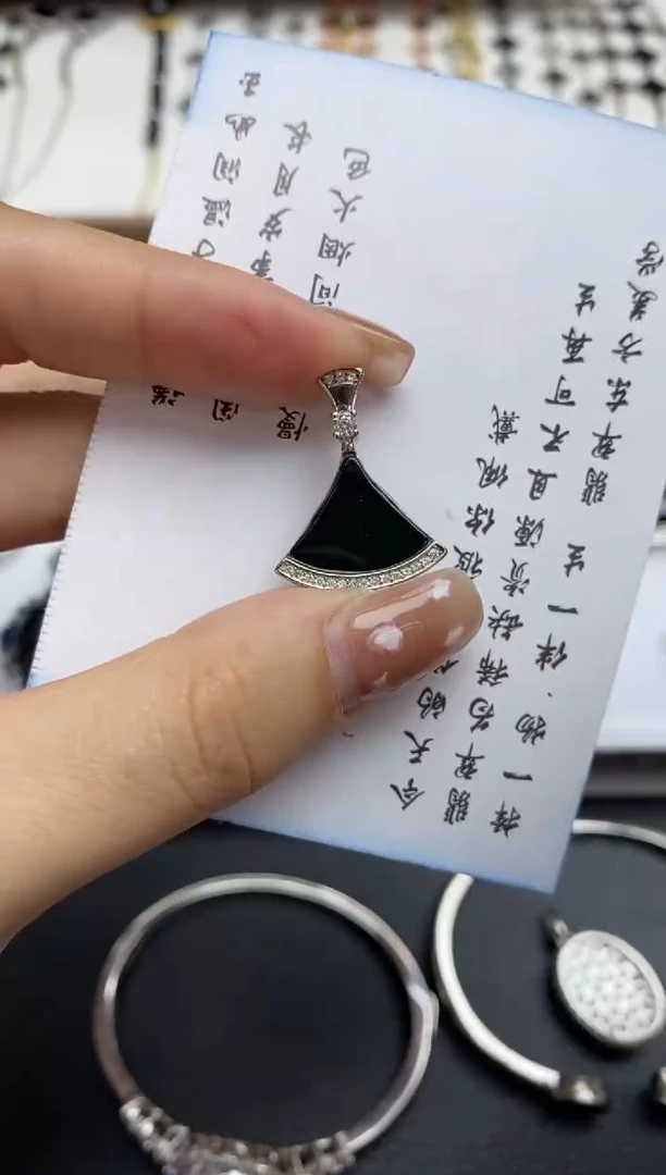 银S925镶嵌定制翡翠翡翠饰品~