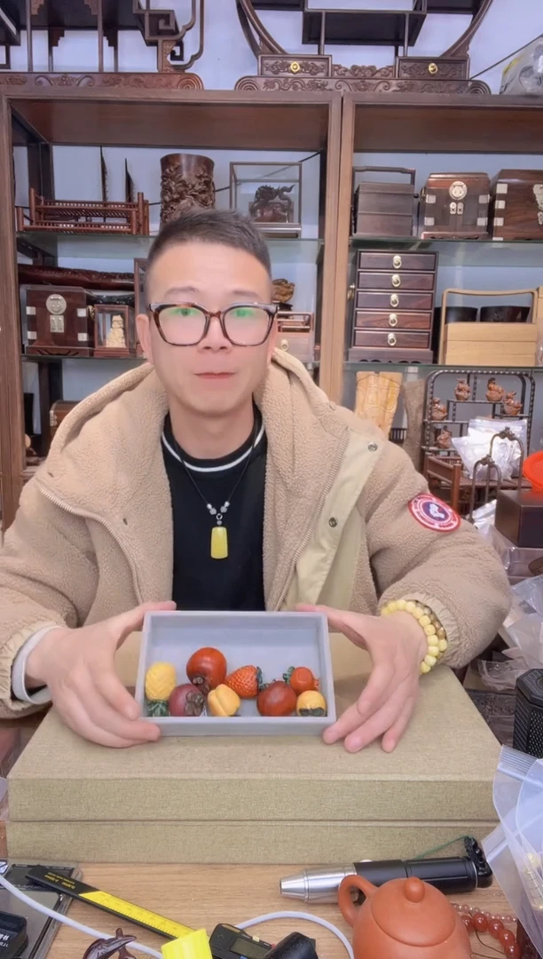 【闪购商品】乌木类书架043水果8件套