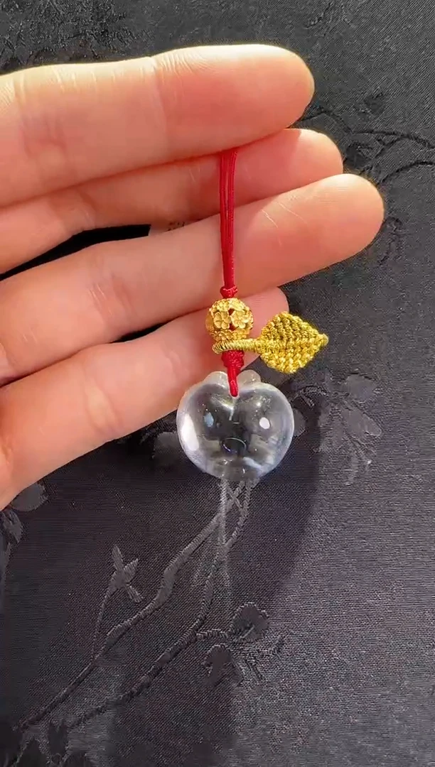 银S925镶嵌手绳水晶苹果