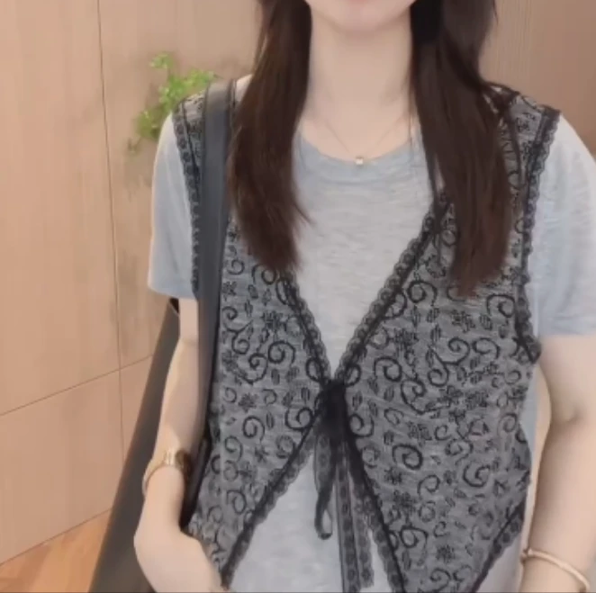 2025夏季新款网红同款洋气减龄韩版爆款休闲拼接上衣-姑TB