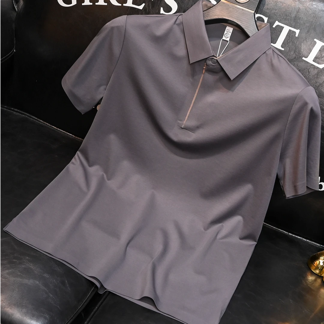 巴韦那奇简约短袖polo衫男款夏季新款潮流翻领休闲商务男士半袖