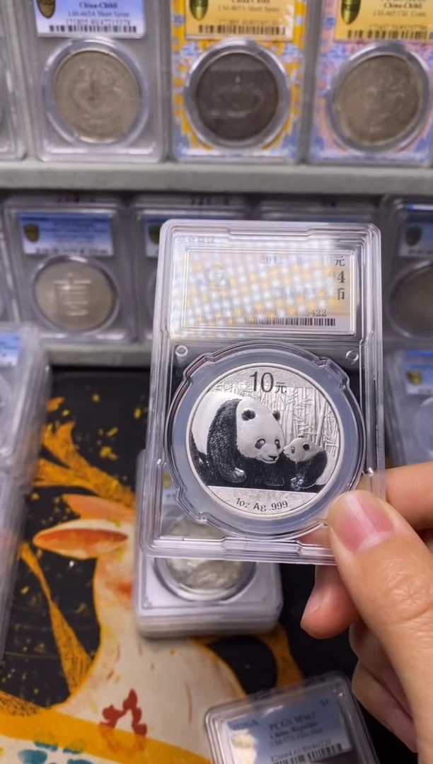 纯银二*精品收藏·熊猫纪念币·冰
