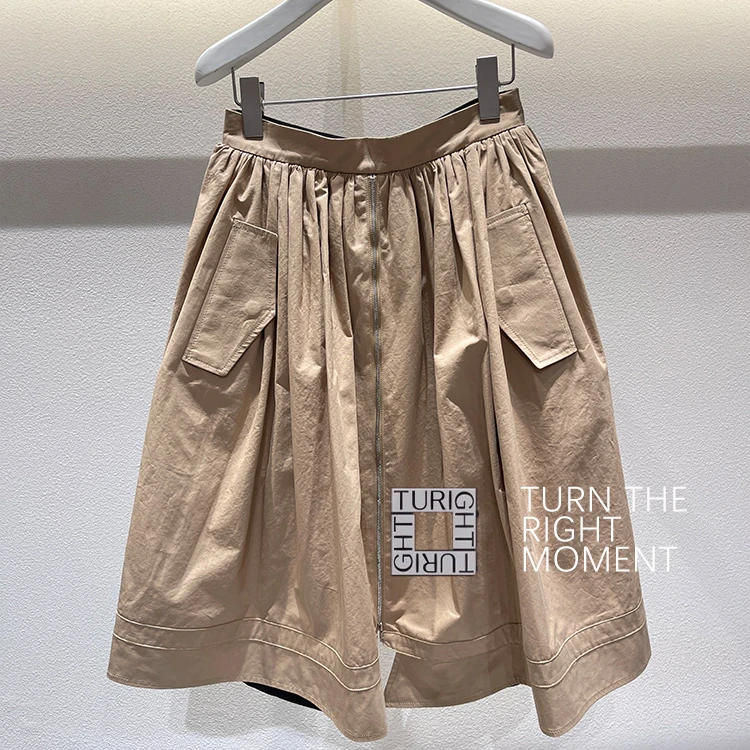 TURIGHT买手店25PS现货pushBUTTON设计师品牌时尚宽版裙裤