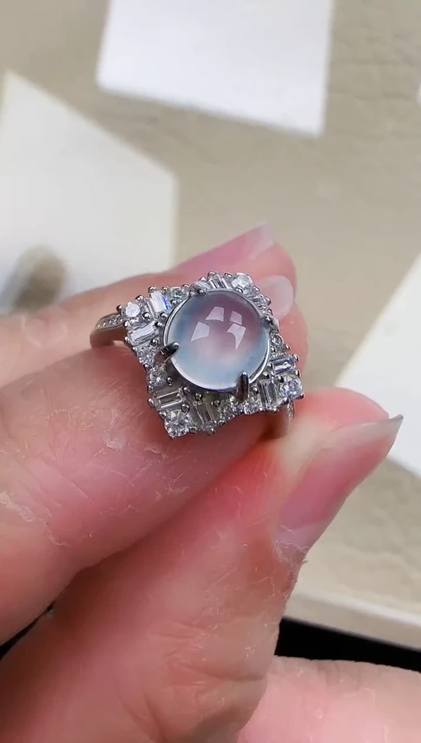 翡翠银S925镶嵌颈饰缅甸翡翠a货