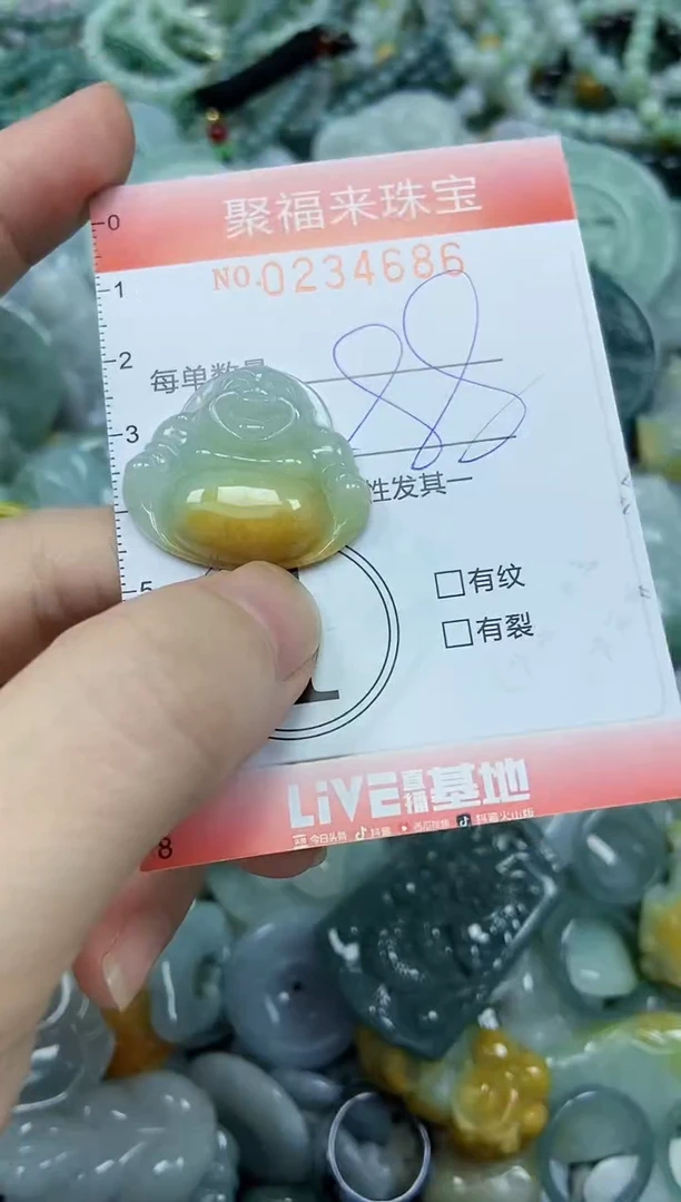 未镶嵌挂件翡翠闪购0234686