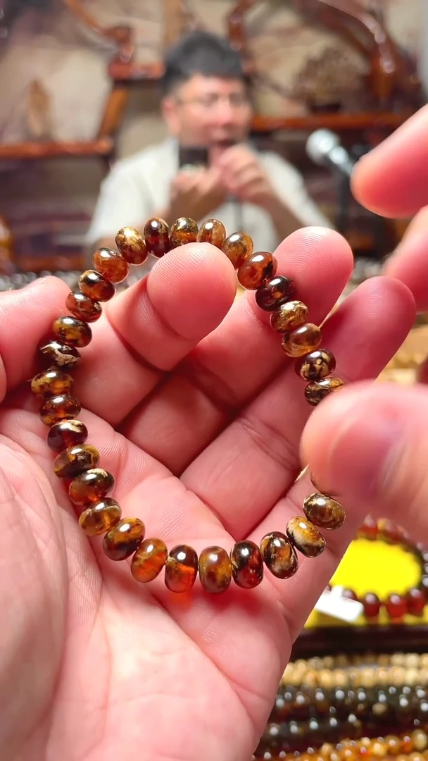 未镶嵌琥珀手链抚顺琥珀8+