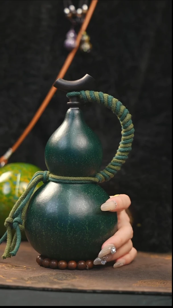 【闪购商品】XK167大漆酒葫芦不包手串及旋转底座