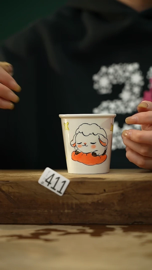 【闪购商品】瓷片新品设计师手作款 手绘生肖主人杯