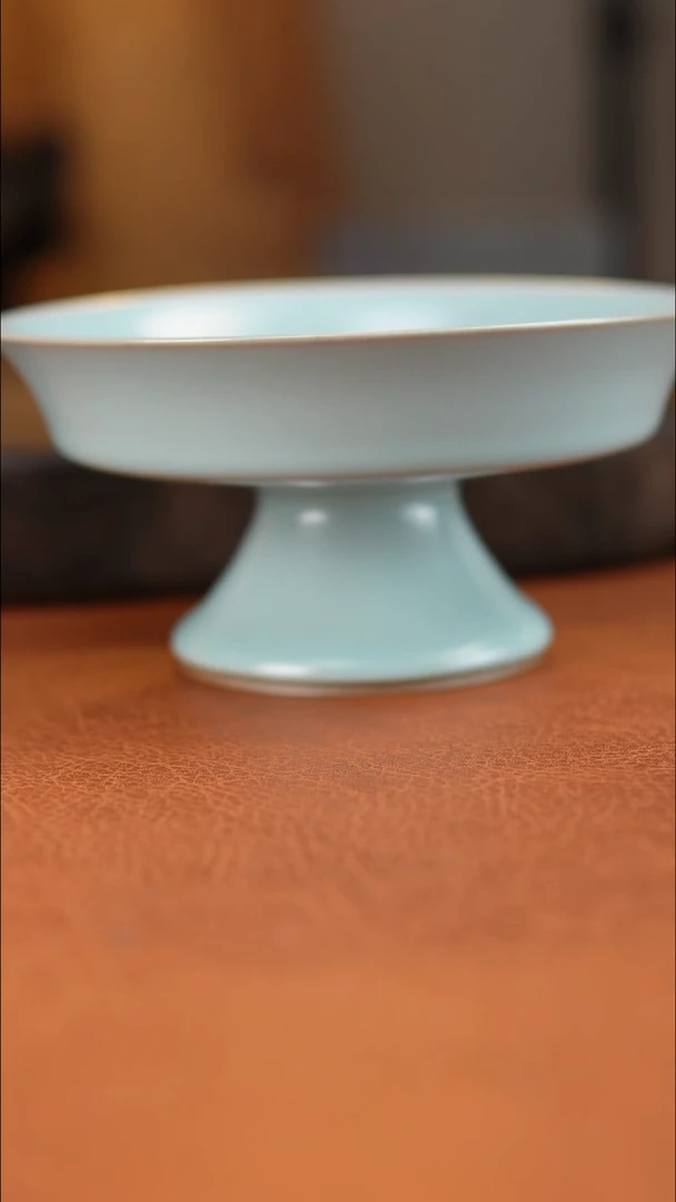 汝瓷 高足盘#451