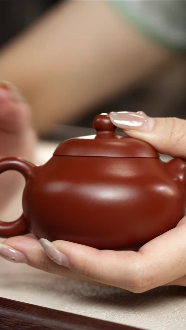 茶壶紫砂文旦·礼-朱泥100cc