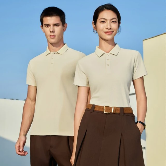 凉感宽松短袖POLO衫男士夏季薄款休闲百搭纯色T恤