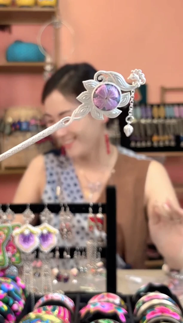 织绣艺枝独绣手工饰品62