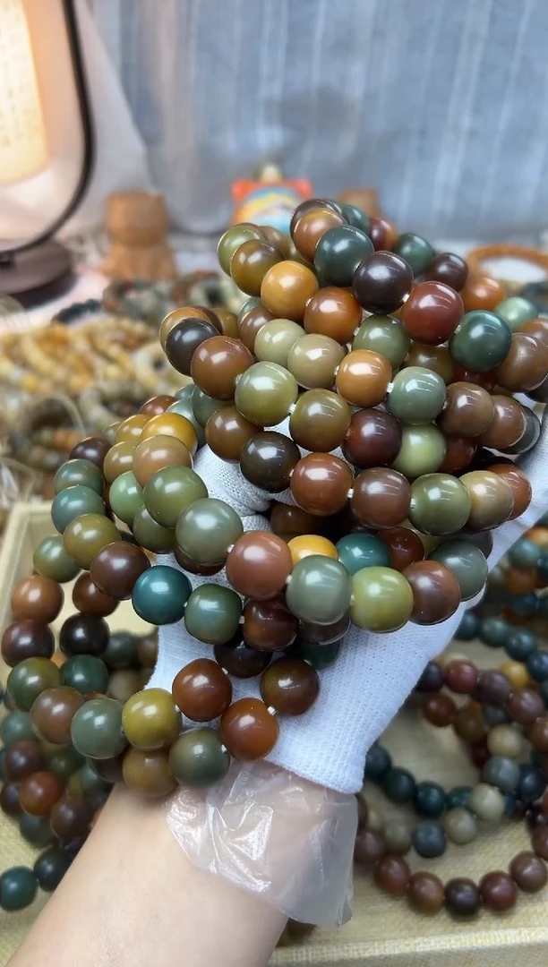 菩提根/象牙果手串不分尺寸干磨油膏单圈一条0810