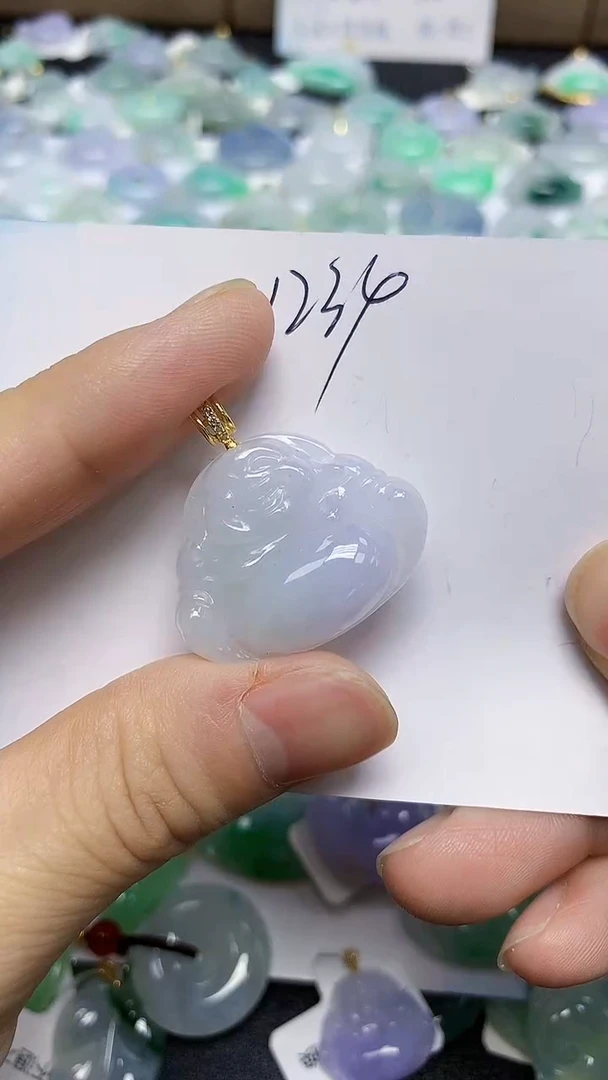 颈饰未镶嵌翡翠天然缅甸翡翠A货翡翠百元以上9元证书费自理