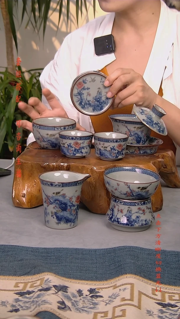 简装家用款7件套 老陶泥开片纹陶瓷茶具
