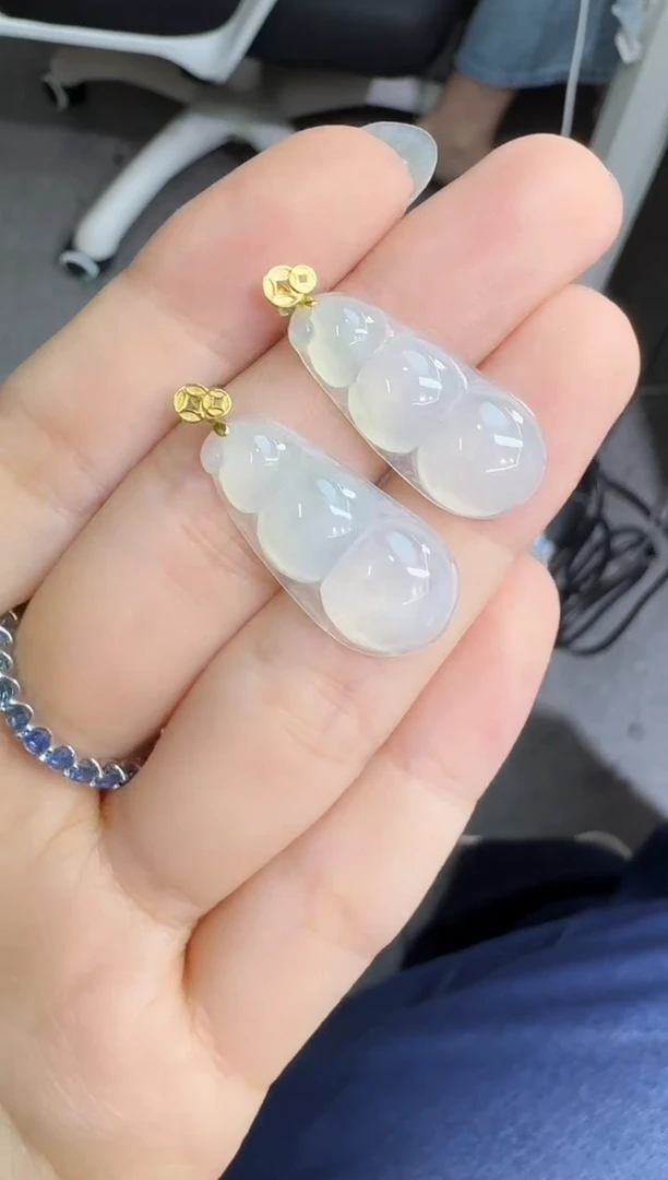 翡翠18K金镶嵌颈饰X0528-396-152多样性一件