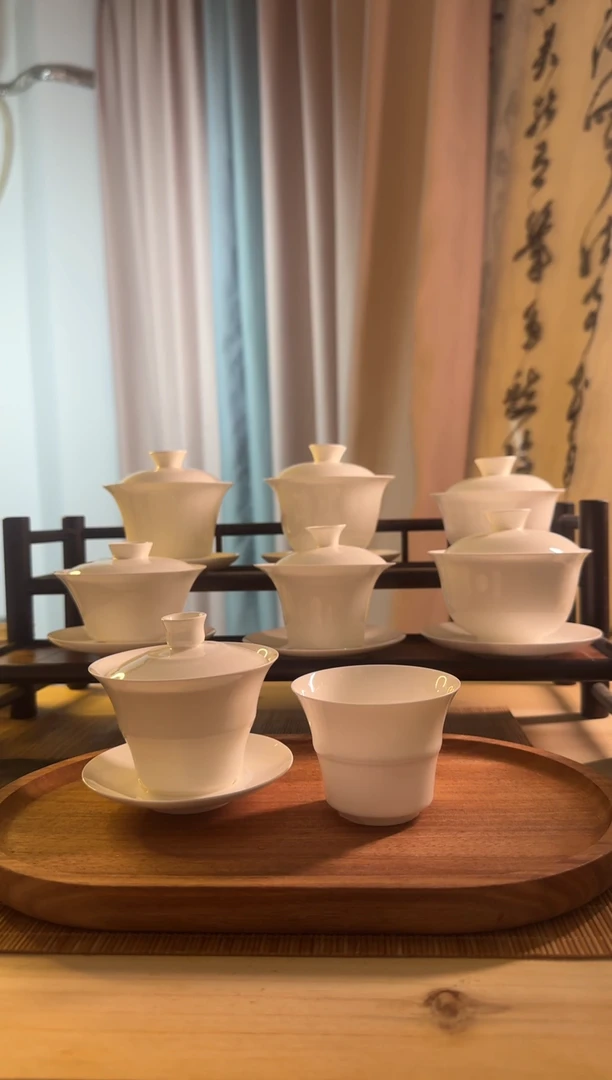 稻****?盖下100cc竹节盖碗＋竹节主人杯