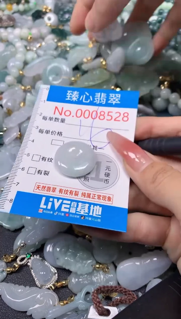 【闪购商品】翡翠颈饰未镶嵌含绳0008528