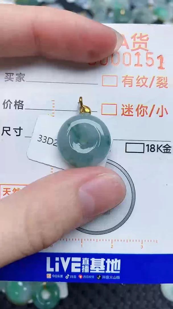 【闪购商品】翡翠颈饰18K金镶嵌545345345