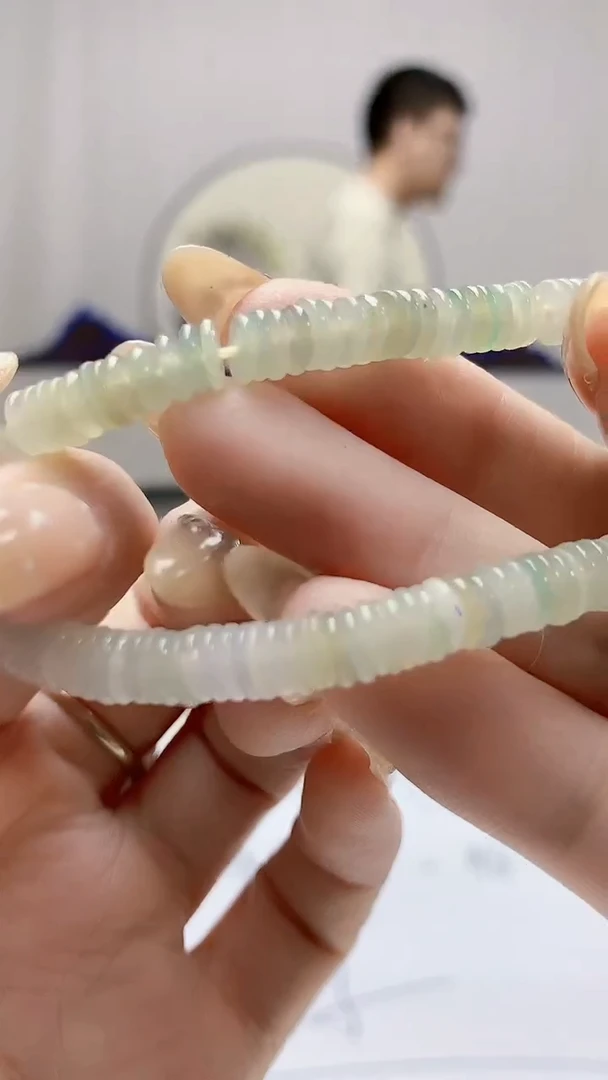 未镶嵌定制翡翠4868DD-毛货手串148