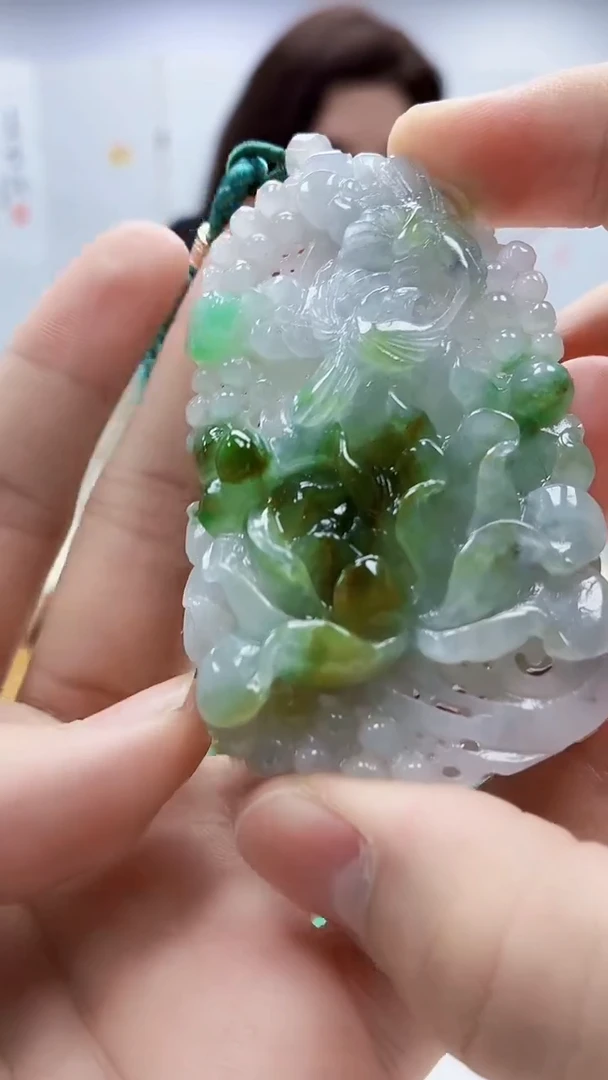 未镶嵌定制翡翠雨***…4829bb-毛货挂件