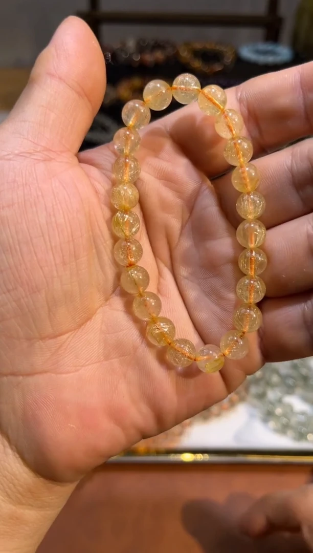 未镶嵌手串水晶SJ-949金发晶