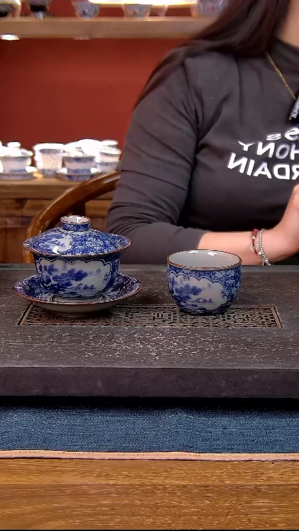 简装家用款2件套 老陶泥开片纹陶瓷茶具