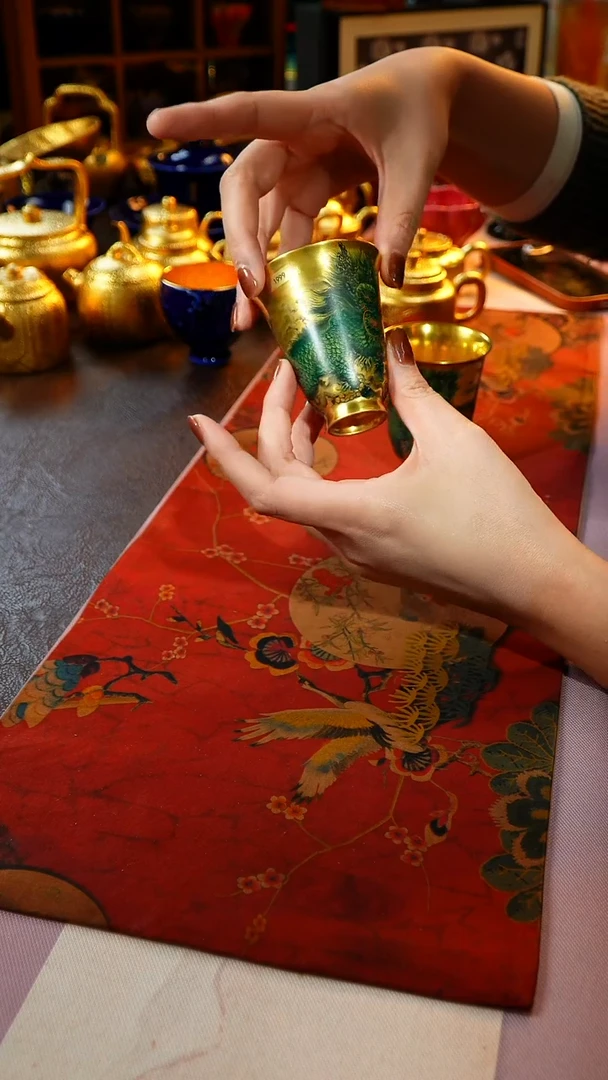 茶杯紫砂【宜景窑系列】金杯