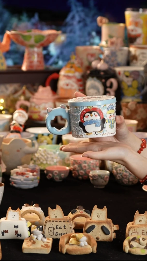 其他陶景德镇釉下彩手绘设计师款陶瓷