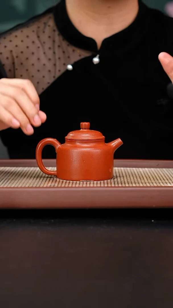 茶壶紫砂全手工黄龙山朱泥德钟140吴