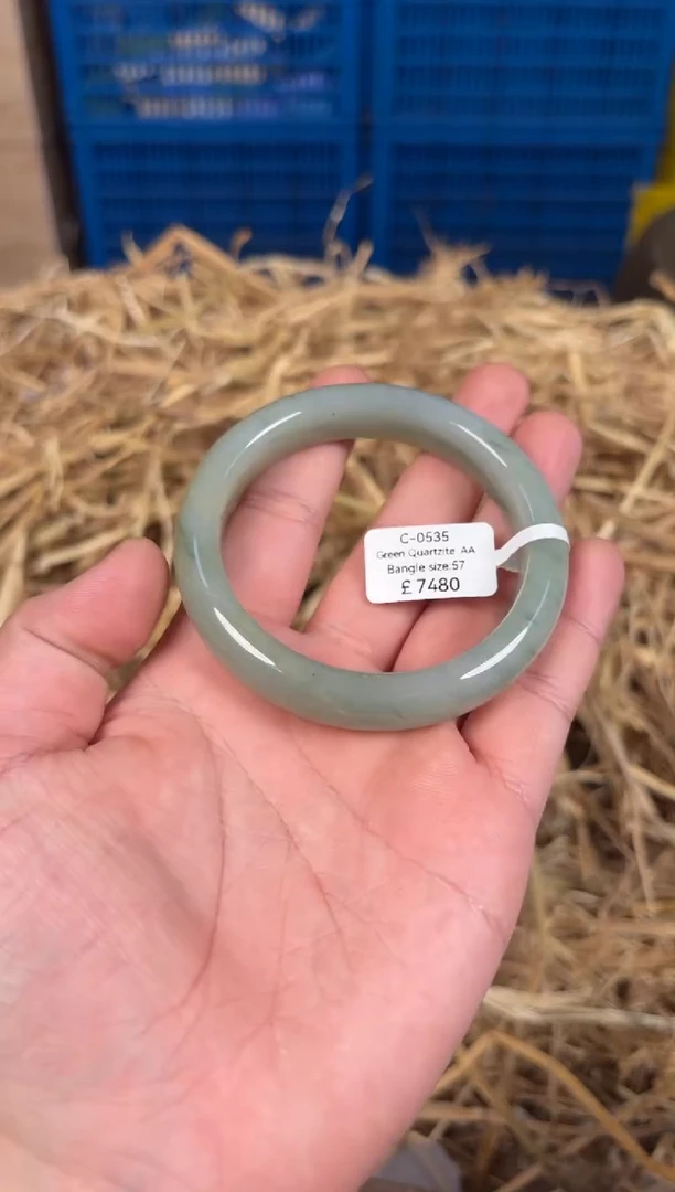 未镶嵌手镯石英质玉C0535